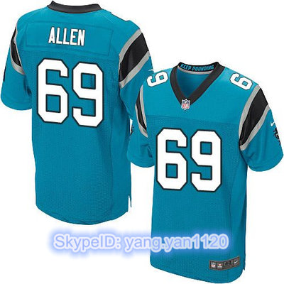 Nike Panthers #69 Jared Allen Blue Alternate Men's Stitched NFL Elite Jersey Nike Panthers #69 Jared Allen Blue Alternate Men's Stitched NFL Elite Jersey