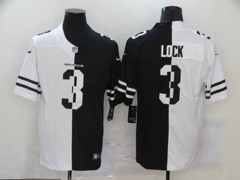 Nike Broncos 3 Drew Lock Black And White Split Vapor Untouchable Limited Jersey Nike Broncos 3 Drew Lock Black And White Split Vapor Untouchable Limited Jersey