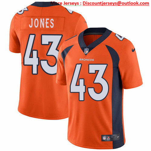 Nike Broncos #43 Joe Jones Orange Team Color Men's Stitched NFL Vapor Untouchable Limited Jersey Nike Broncos #43 Joe Jones Orange Team Color Men's Stitched NFL Vapor Untouchable Limited Jersey