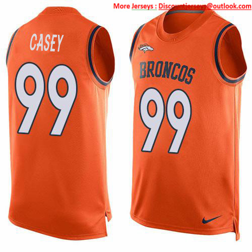 Nike Broncos #99 Jurrell Casey Orange Team Color Men's Stitched NFL Limited Tank Top Jersey
