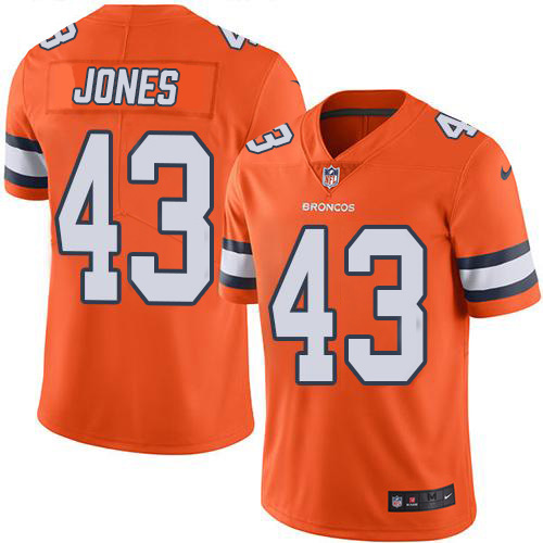 Nike Broncos #43 Joe Jones Orange Men's Stitched NFL Limited Rush Jersey Nike Broncos #43 Joe Jones Orange Men's Stitched NFL Limited Rush Jersey