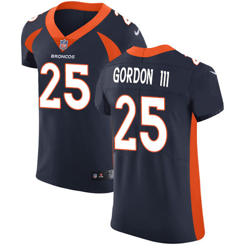 Nike Broncos #25 Melvin Gordon III Navy Blue Alternate Men's Stitched NFL New Elite Jersey Nike Broncos #25 Melvin Gordon III Navy Blue Alternate Men's Stitched NFL New Elite Jersey