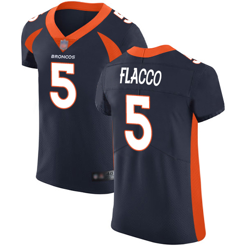 Broncos #5 Joe Flacco Navy Blue Alternate Men's Stitched Football Vapor Untouchable Elite Jersey Broncos #5 Joe Flacco Navy Blue Alternate Men's Stitched Football Vapor Untouchable Elite Jersey