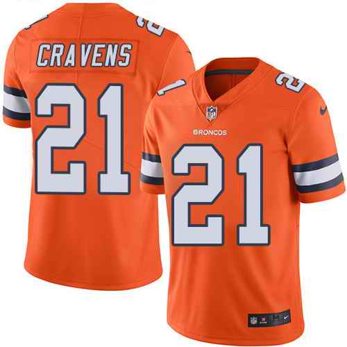 Nike Broncos 21 Su'a Cravens Orange Color Rush Limited Jersey Nike Broncos 21 Su'a Cravens Orange Color Rush Limited Jersey