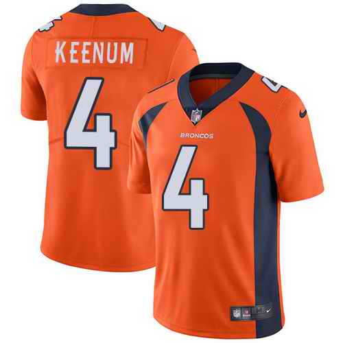 Nike Broncos 4 Case Keenum Orange Vapor Untouchable Limited Jersey Nike Broncos 4 Case Keenum Orange Vapor Untouchable Limited Jersey