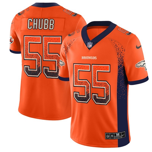 Nike Broncos #55 Bradley Chubb Orange Team Color Men's Stitched NFL Limited Rush Drift Fashion Jersey Nike Broncos #55 Bradley Chubb Orange Team Color Men's Stitched NFL Limited Rush Drift Fashion Jersey