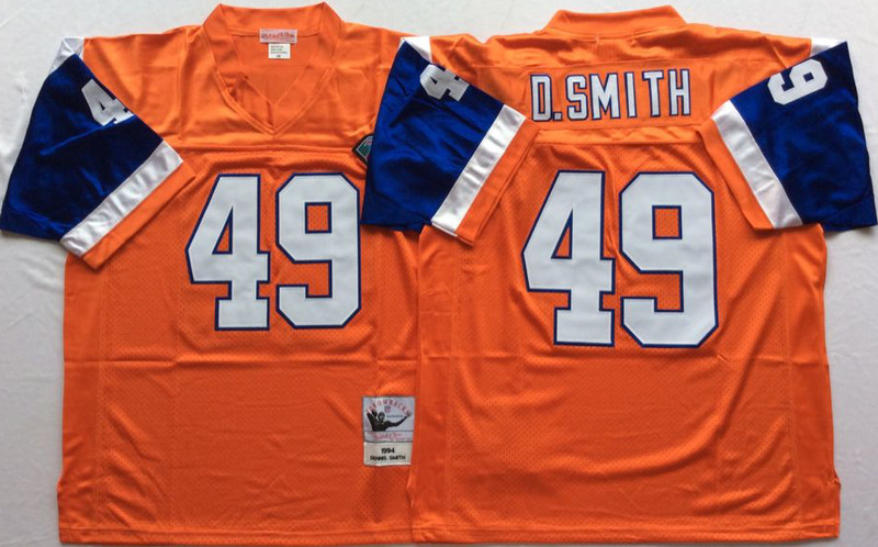 Mitchell And Ness Broncos ##49 Dennis Smith Throwback Stitched NFL Jersey Mitchell And Ness Broncos ##49 Dennis Smith Throwback Stitched NFL Jersey