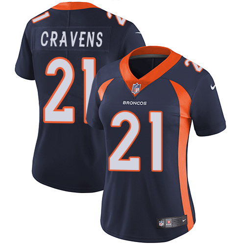 Nike Broncos #21 Su'a Cravens Blue Alternate Women's Stitched NFL Vapor Untouchable Limited Jersey Nike Broncos #21 Su'a Cravens Blue Alternate Women's Stitched NFL Vapor Untouchable Limited Jersey