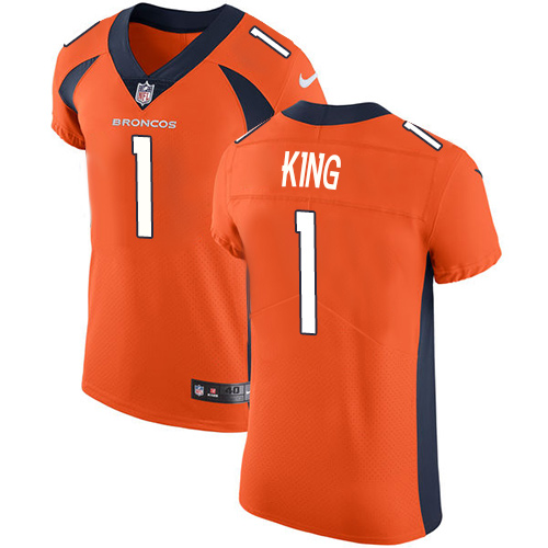 Nike Broncos #1 Marquette King Orange Team Color Men's Stitched NFL Vapor Untouchable Elite Jersey Nike Broncos #1 Marquette King Orange Team Color Men's Stitched NFL Vapor Untouchable Elite Jersey
