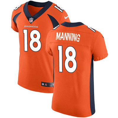 Nike Broncos #18 Peyton Manning Orange Team Color Men's Stitched NFL Vapor Untouchable Elite Jersey Nike Broncos #18 Peyton Manning Orange Team Color Men's Stitched NFL Vapor Untouchable Elite Jersey