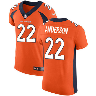 Nike Broncos #22 C.J. Anderson Orange Team Color Men's Stitched NFL Vapor Untouchable Elite Jersey Nike Broncos #22 C.J. Anderson Orange Team Color Men's Stitched NFL Vapor Untouchable Elite Jersey