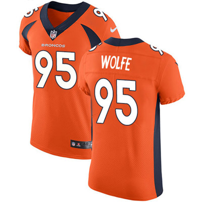 Nike Broncos #95 Derek Wolfe Orange Team Color Men's Stitched NFL Vapor Untouchable Elite Jersey Nike Broncos #95 Derek Wolfe Orange Team Color Men's Stitched NFL Vapor Untouchable Elite Jersey