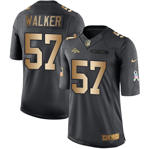Nike Broncos #57 Demarcus Walker Black Men's Stitched NFL Limited Gold Salute To Service Jersey Nike Broncos #57 Demarcus Walker Black Men's Stitched NFL Limited Gold Salute To Service Jersey