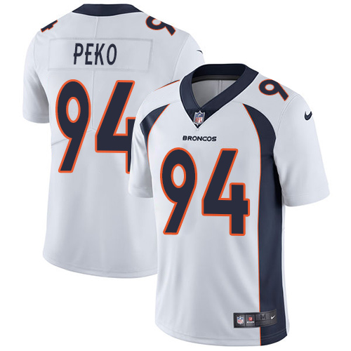 Nike Broncos #94 Domata Peko White Men's Stitched NFL Vapor Untouchable Limited Jersey Nike Broncos #94 Domata Peko White Men's Stitched NFL Vapor Untouchable Limited Jersey