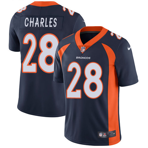Nike Broncos #28 Jamaal Charles Navy Blue Alternate Men's Stitched NFL Vapor Untouchable Limited Jersey Nike Broncos #28 Jamaal Charles Navy Blue Alternate Men's Stitched NFL Vapor Untouchable Limited Jersey