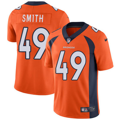 Nike Broncos #49 Dennis Smith Orange Team Color Men's Stitched NFL Vapor Untouchable Limited Jersey Nike Broncos #49 Dennis Smith Orange Team Color Men's Stitched NFL Vapor Untouchable Limited Jersey