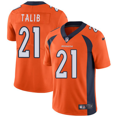 Nike Broncos #21 Aqib Talib Orange Team Color Men's Stitched NFL Vapor Untouchable Limited Jersey Nike Broncos #21 Aqib Talib Orange Team Color Men's Stitched NFL Vapor Untouchable Limited Jersey