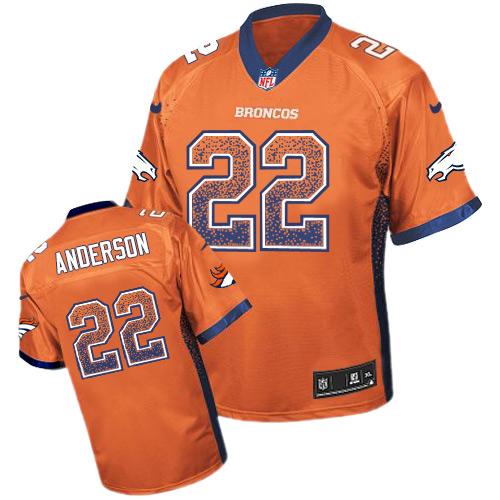 Nike Broncos #22 C.J. Anderson Orange Team Color Men's Stitched NFL Elite Drift Fashion Jersey Nike Broncos #22 C.J. Anderson Orange Team Color Men's Stitched NFL Elite Drift Fashion Jersey