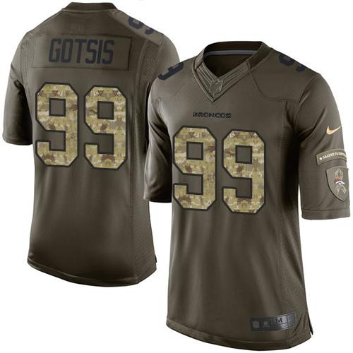Nike Broncos #99 Adam Gotsis Green Men's Stitched NFL Limited Salute To Service Jersey Nike Broncos #99 Adam Gotsis Green Men's Stitched NFL Limited Salute To Service Jersey