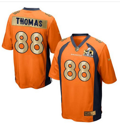 Nike Broncos #88 Demaryius Thomas Orange Team Color Men's Stitched NFL Game Super Bowl 50 Collection Jersey Nike Broncos #88 Demaryius Thomas Orange Team Color Men's Stitched NFL Game Super Bowl 50 Collection Jersey