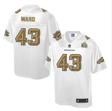 Nike Broncos #43 T.J. Ward White Men's NFL Pro Line Super Bowl 50 Fashion Game Jersey Nike Broncos #43 T.J. Ward White Men's NFL Pro Line Super Bowl 50 Fashion Game Jersey