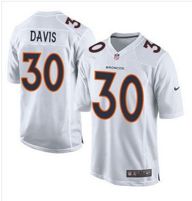 Nike Broncos #30 Terrell Davis White Men's Stitched NFL Game Event Jersey Nike Broncos #30 Terrell Davis White Men's Stitched NFL Game Event Jersey