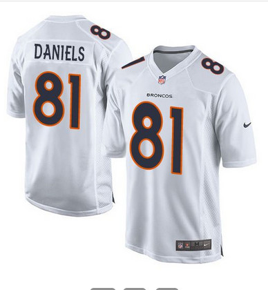 Nike Broncos #81 Owen Daniels White Men's Stitched NFL Game Event Jersey Nike Broncos #81 Owen Daniels White Men's Stitched NFL Game Event Jersey