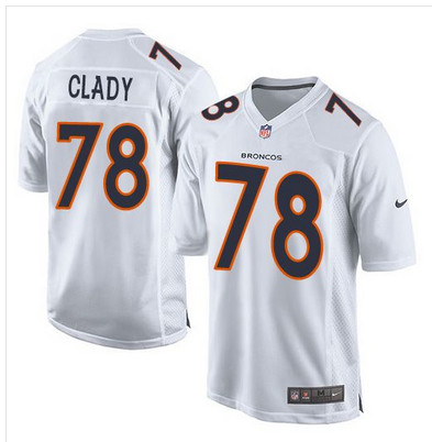 Nike Broncos #78 Ryan Clady White Men's Stitched NFL Game Event Jersey