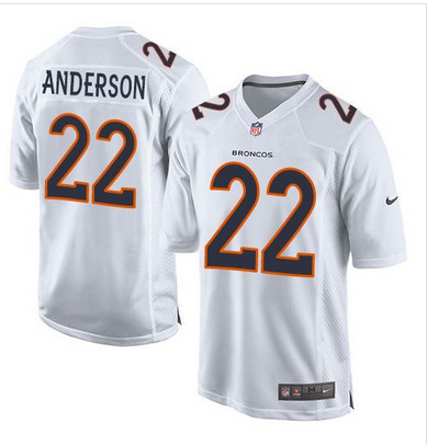 Nike Broncos #22 C.J. Anderson White Men's Stitched NFL Game Event Jersey Nike Broncos #22 C.J. Anderson White Men's Stitched NFL Game Event Jersey