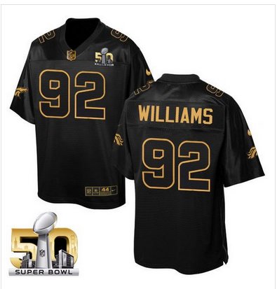 Nike Broncos #92 Sylvester Williams Black Super Bowl 50 Men's Stitched NFL Elite Pro Line Gold Collection Jersey Nike Broncos #92 Sylvester Williams Black Super Bowl 50 Men's Stitched NFL Elite Pro Line Gold Collection Jersey