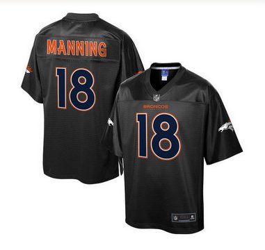 Nike Denver Broncos #18 Peyton Manning Black Men's NFL Pro Line Black Reverse Fashion Game Jersey Nike Denver Broncos #18 Peyton Manning Black Men's NFL Pro Line Black Reverse Fashion Game Jersey
