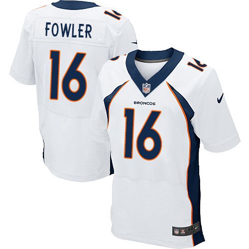Nike Broncos #16 Bennie Fowler White Men's Stitched NFL New Elite Jersey Nike Broncos #16 Bennie Fowler White Men's Stitched NFL New Elite Jersey