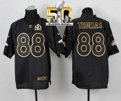 Nike Broncos #88 Demaryius Thomas Black Gold No. Fashion Super Bowl 50 Men's Stitched NFL Elite Jersey Nike Broncos #88 Demaryius Thomas Black Gold No. Fashion Super Bowl 50 Men's Stitched NFL Elite Jersey