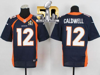 Nike Broncos #12 Andre Caldwell Navy Blue Alternate Super Bowl 50 Men's Stitched NFL New Elite Jersey Nike Broncos #12 Andre Caldwell Navy Blue Alternate Super Bowl 50 Men's Stitched NFL New Elite Jersey
