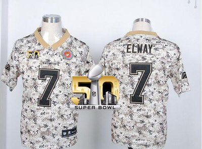 Nike Broncos #7 John Elway Camo USMC Super Bowl 50 Men's Stitched NFL Elite Jersey Nike Broncos #7 John Elway Camo USMC Super Bowl 50 Men's Stitched NFL Elite Jersey