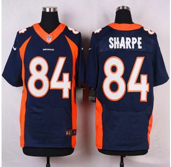 NEW Denver Broncos #84 Shannon Sharpe Navy Blue Alternate Men's Stitched NFL Elite jersey NEW Denver Broncos #84 Shannon Sharpe Navy Blue Alternate Men's Stitched NFL Elite jersey