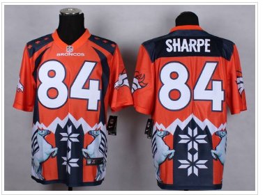 NEW Denver Broncos #84 Shannon Sharpe Orange NFL Elite Noble Fashion Jersey