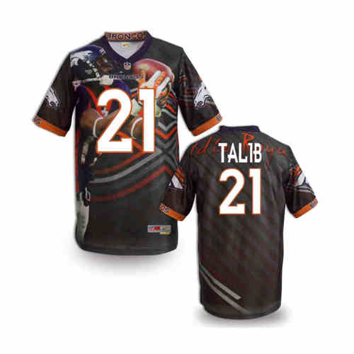 New Denver Broncos 21# Talib Team Color NFL Elite Fanatical Version Jerseys
