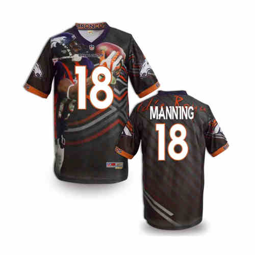 New Denver Broncos 18# Peyton Manning Team Color NFL Elite Fanatical Version Jerseys New Denver Broncos 18# Peyton Manning Team Color NFL Elite Fanatical Version Jerseys