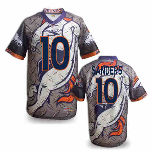 New Denver Broncos 10 Emmanuel Sanders Team Color NFL Elite Fanatical Version Jersey