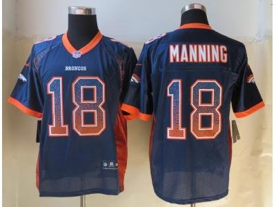 NEW Denver Broncos #18 Manning Blue Jerseys(Drift Fashion Elite) NEW Denver Broncos #18 Manning Blue Jerseys(Drift Fashion Elite)