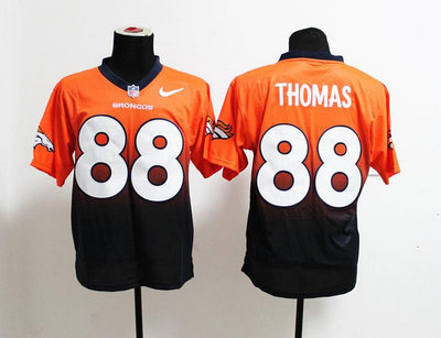 NEW Denver Broncos 88 Demaryius Thomas Orange Blue Drift Fashion II Elite NFL Jerseys NEW Denver Broncos 88 Demaryius Thomas Orange Blue Drift Fashion II Elite NFL Jerseys