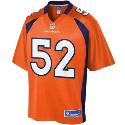 NEW Pro Line Men's Denver Broncos 52 Wesley Woodyard Orange Jerseys(Limited)