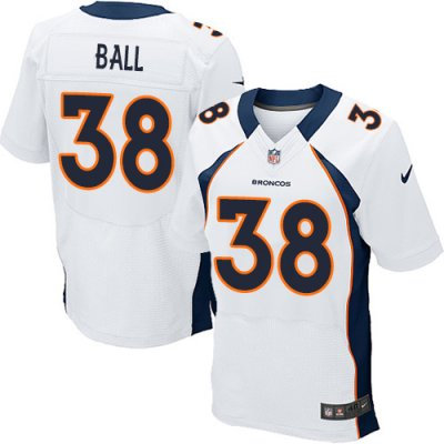 NEW NFL Denver Broncos 38 Montee Ball White Jerseys(Elite)