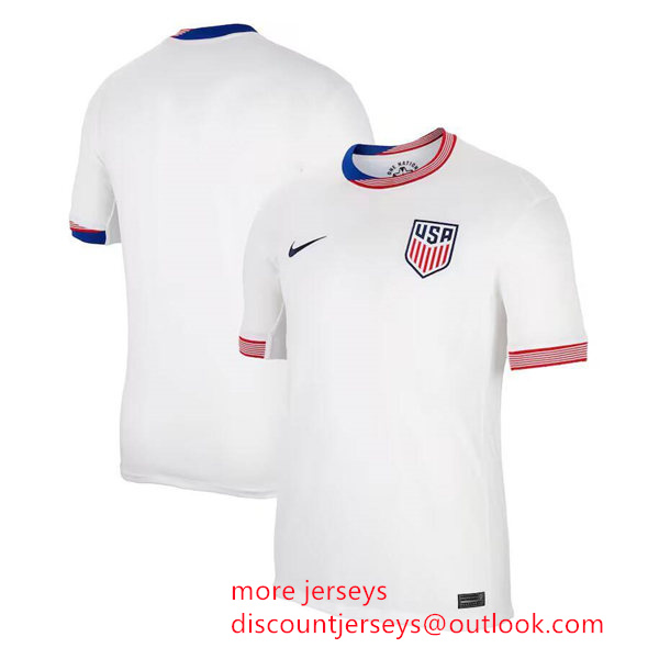Men's United States Blank White 2024 Home Jersey