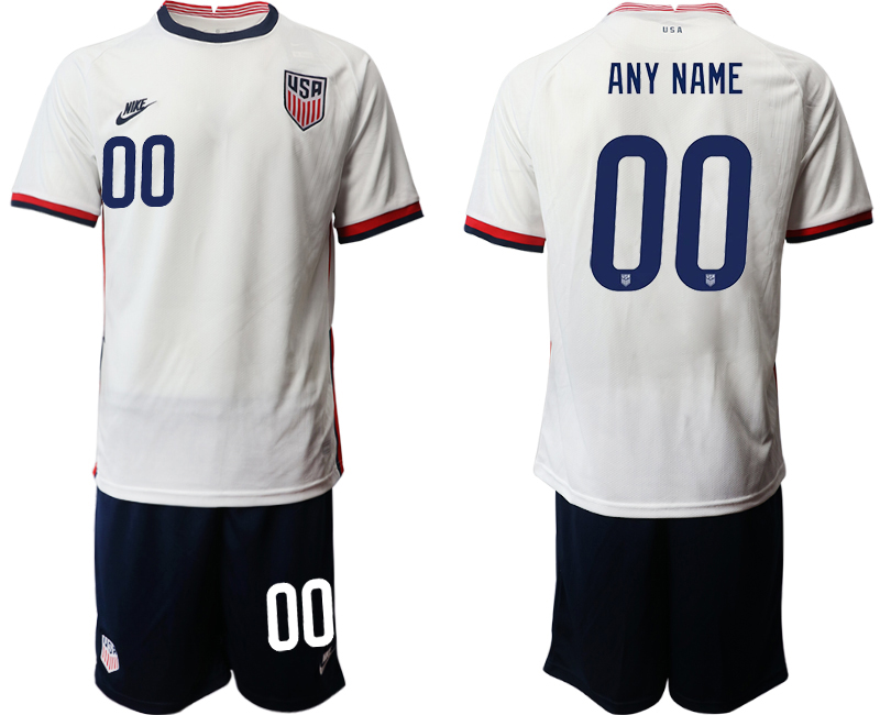 Custom Men's USA Home Soccer Jersey