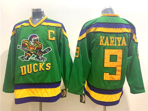 Ducks 9 Paul Kariya Green CCM Jersey Ducks 9 Paul Kariya Green CCM Jersey