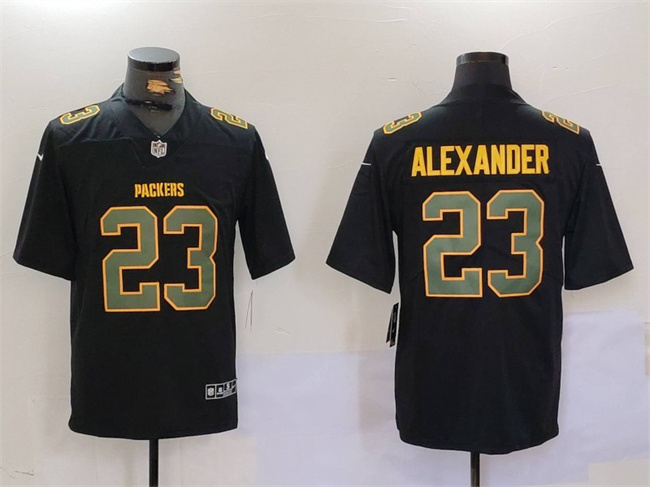 Men's Green Bay Packers #23 Jaire Alexander Black Fashion Vapor Limited Stitched Football Jersey