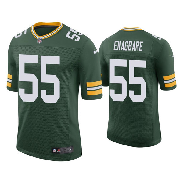 Men's Green Bay Packers #55 Kingsley Enagbare Green Stitched Football Jerseys Men's Green Bay Packers #55 Kingsley Enagbare Green Stitched Football Jerseys