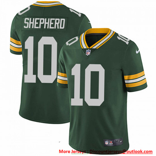 Nike Packers #10 Darrius Shepherd Green Team Color Men's Stitched NFL Vapor Untouchable Limited Jersey